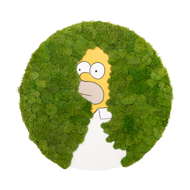 Homer Meme Moss Art